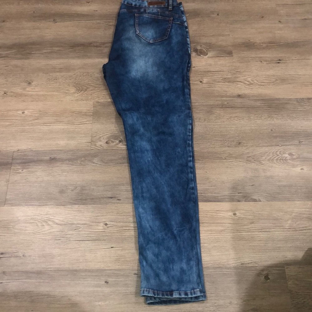 Denim wash skinny jean